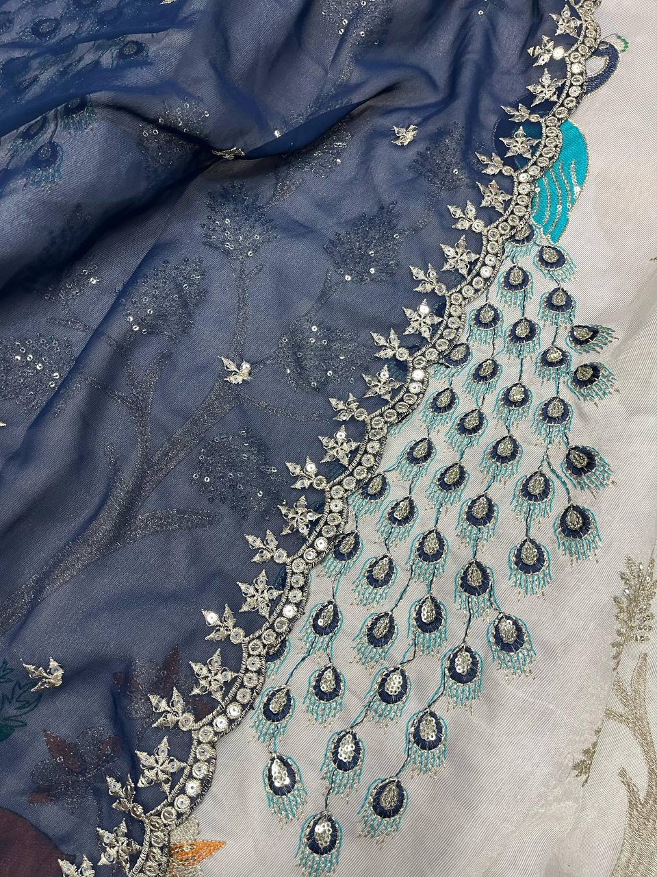 Heavy Tissue Silk Lahenga