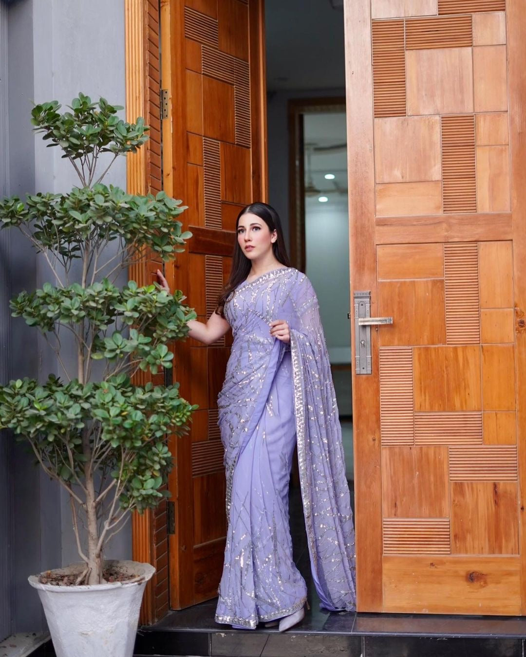 Exclusive sequance saree