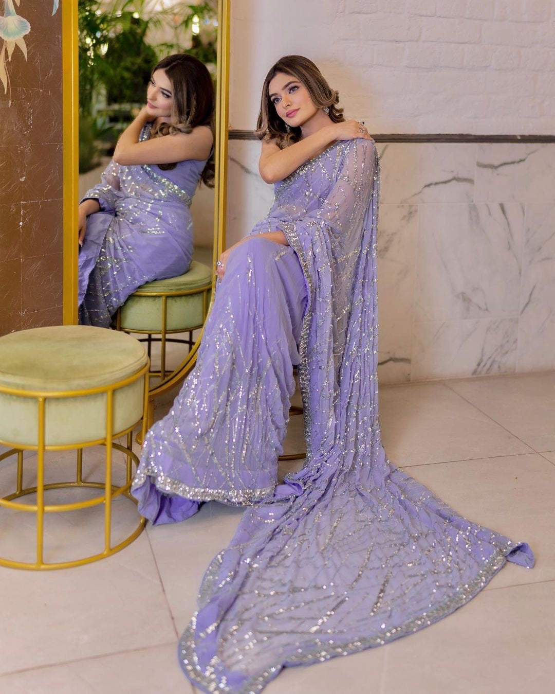 Exclusive sequance saree