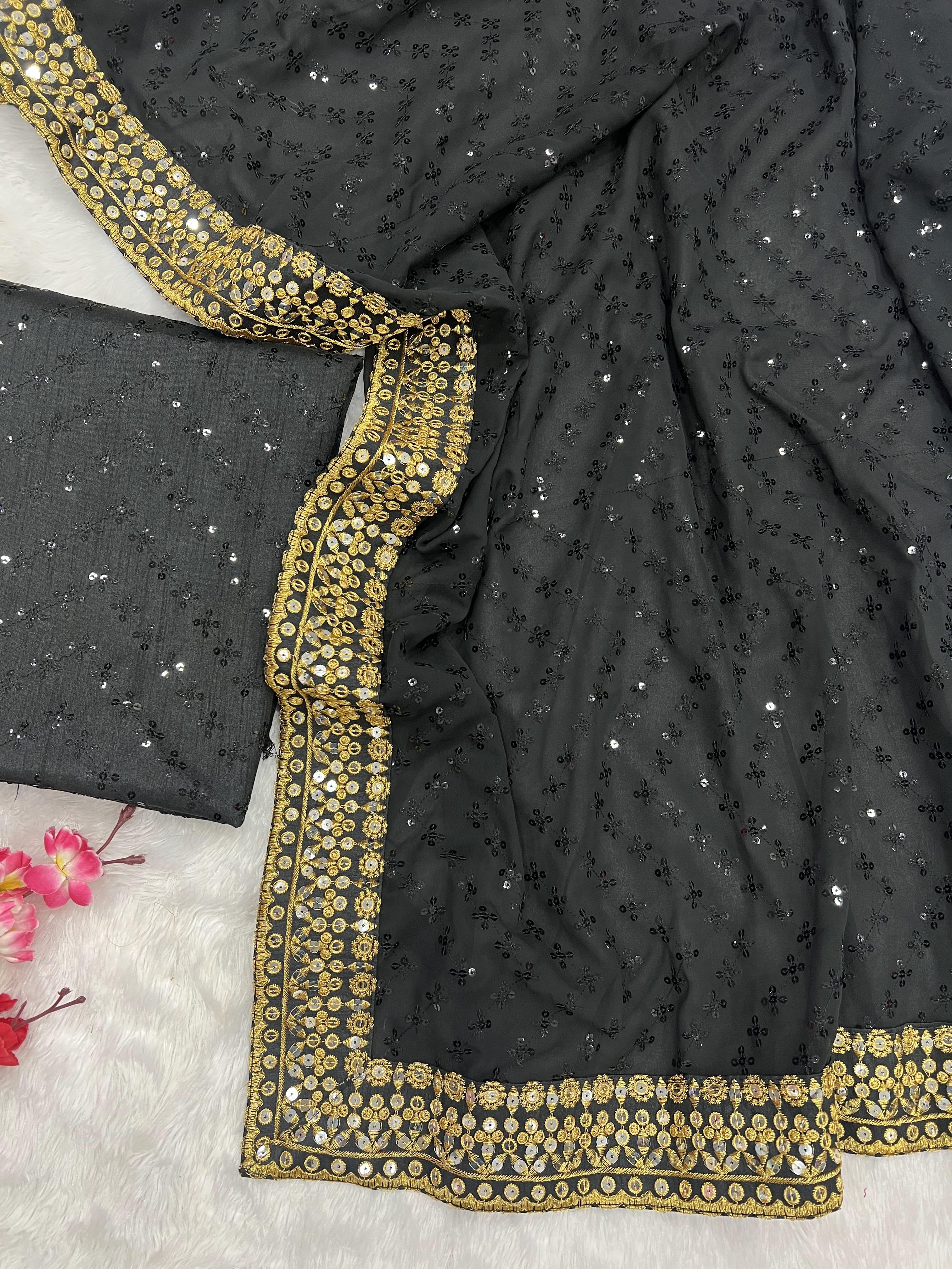 exclusive bollywood designer sequance saree