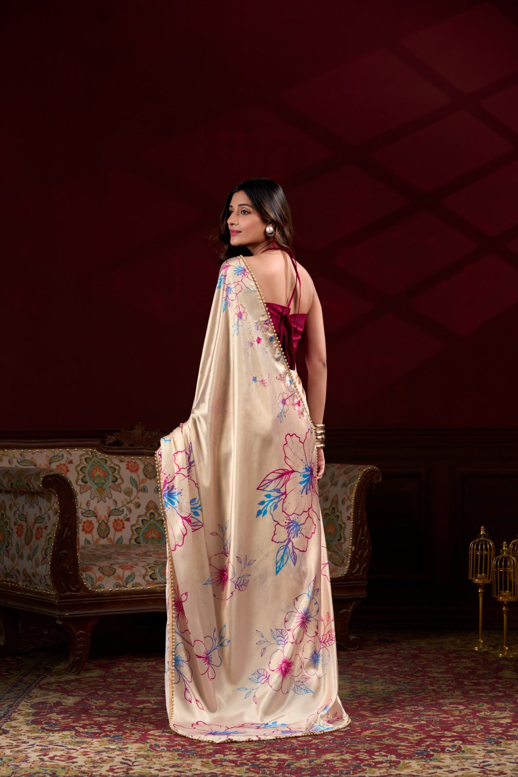 Satin Silk Saree