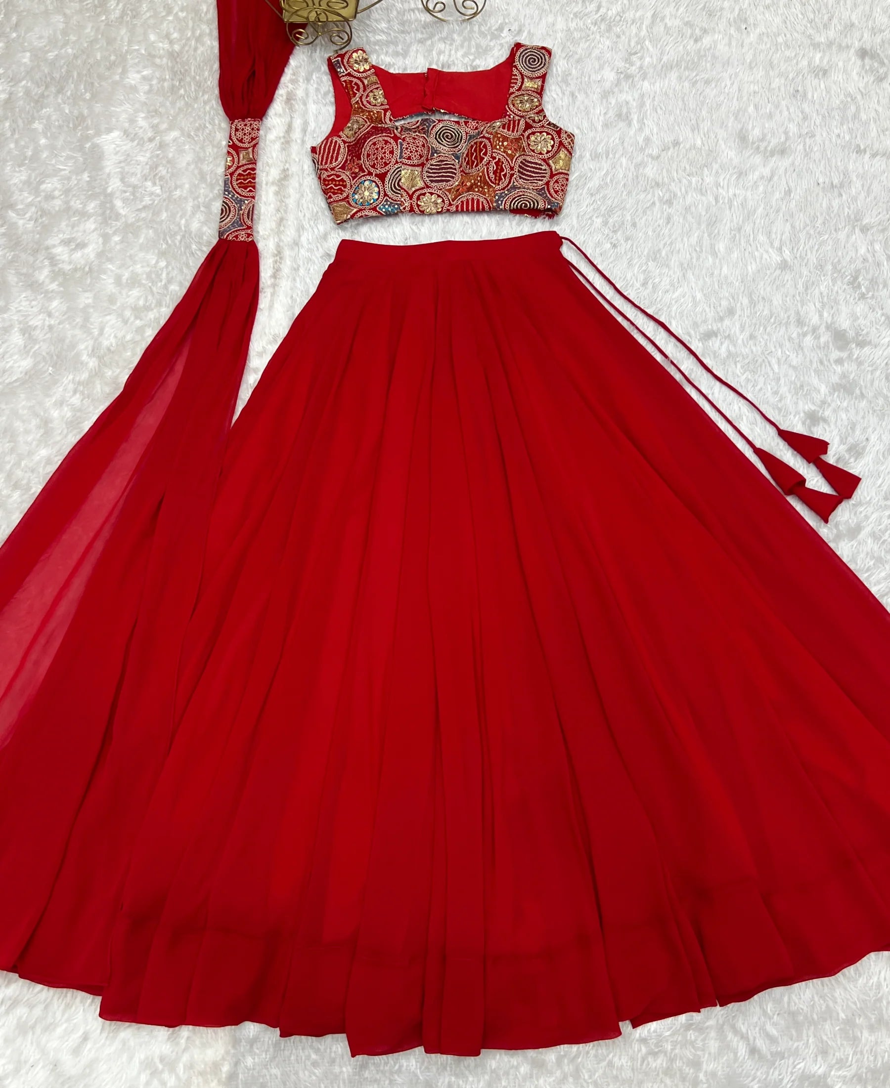Elegant Ready to wear Anarkali Suit for Women | Designer Bandhej Work Ethnic Wear