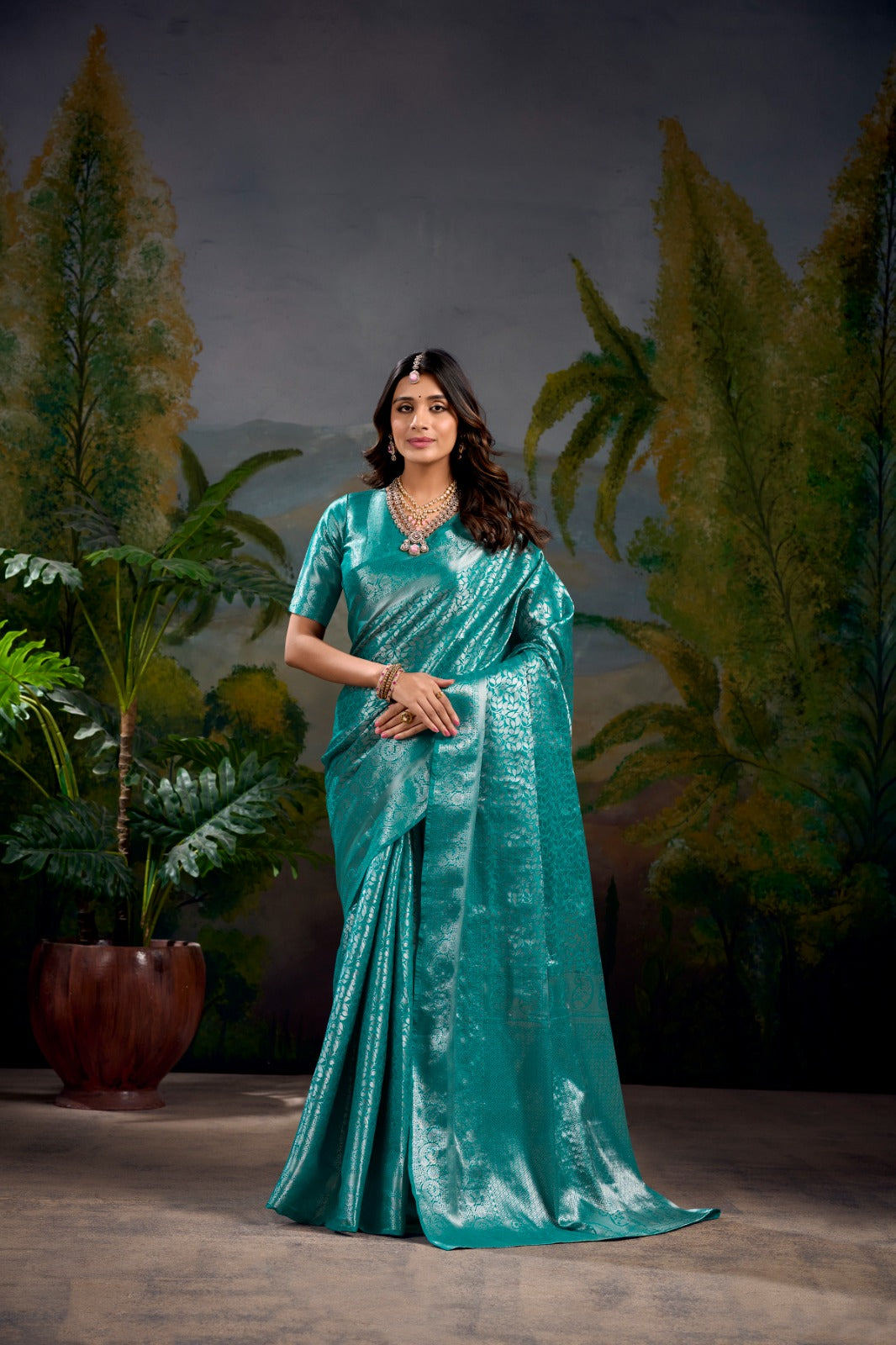 Kanjivaram Zari Weaving Work Saree