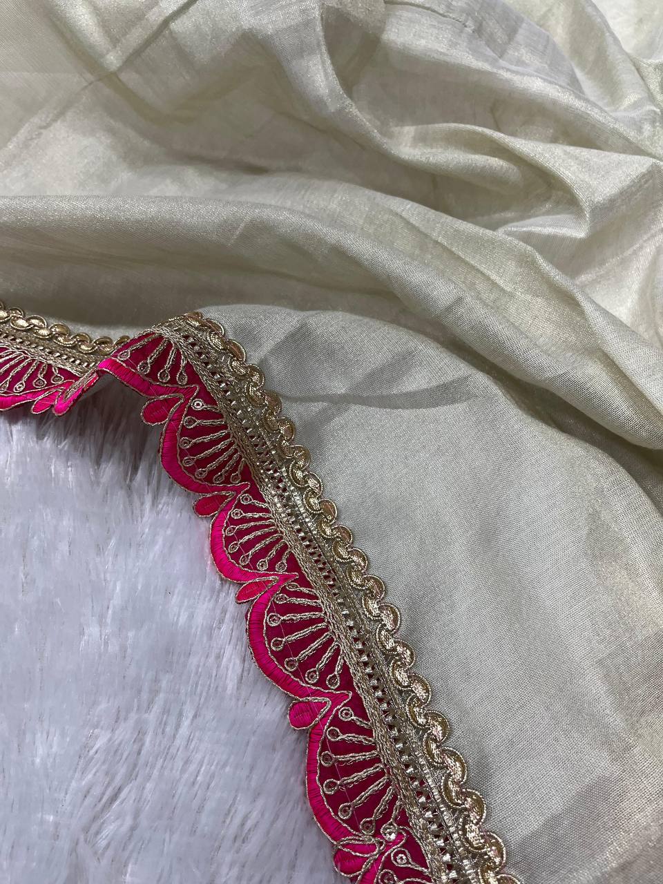 Golden Tissue Saree