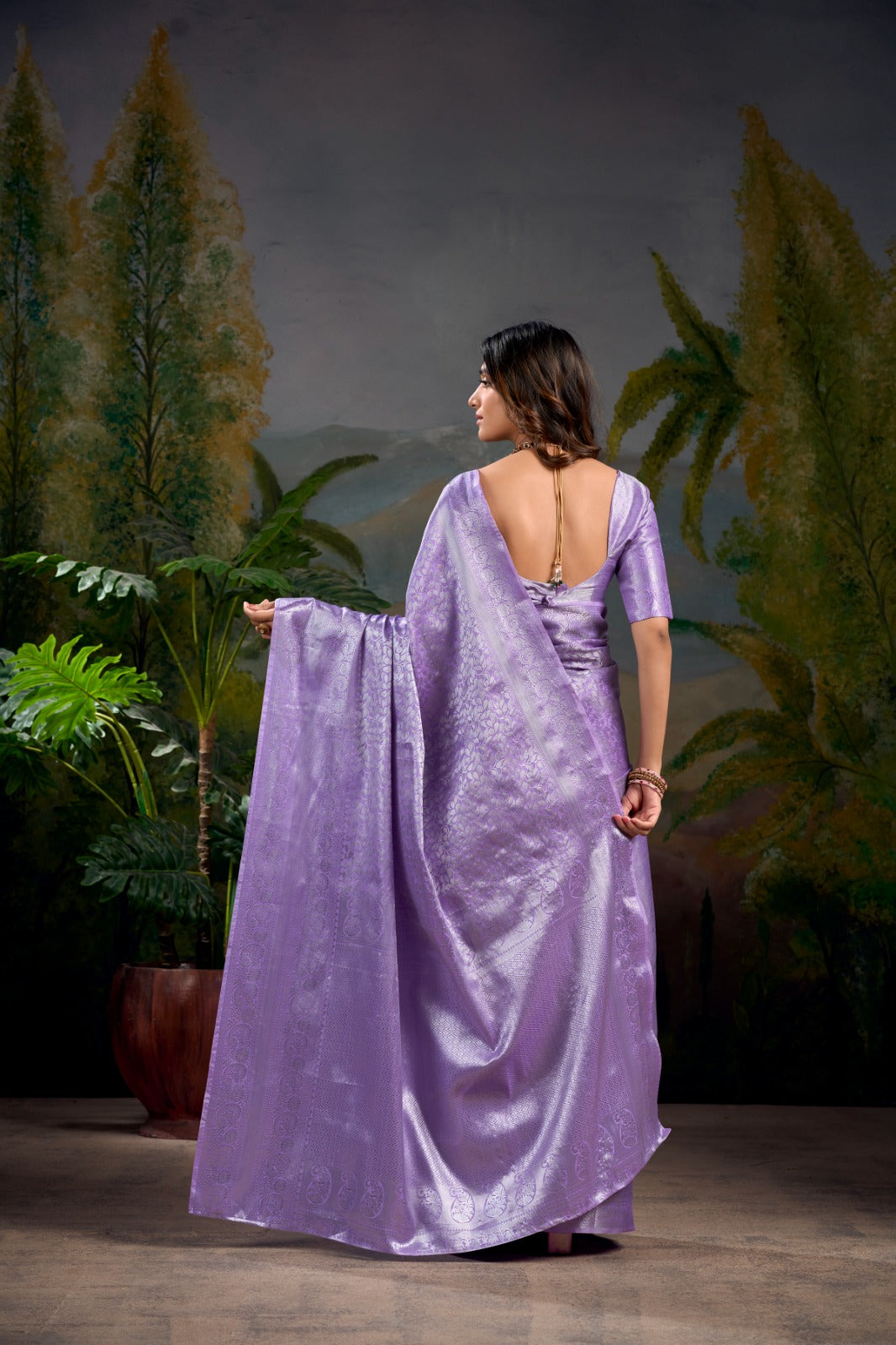 Kanjivaram Zari Weaving Work Saree