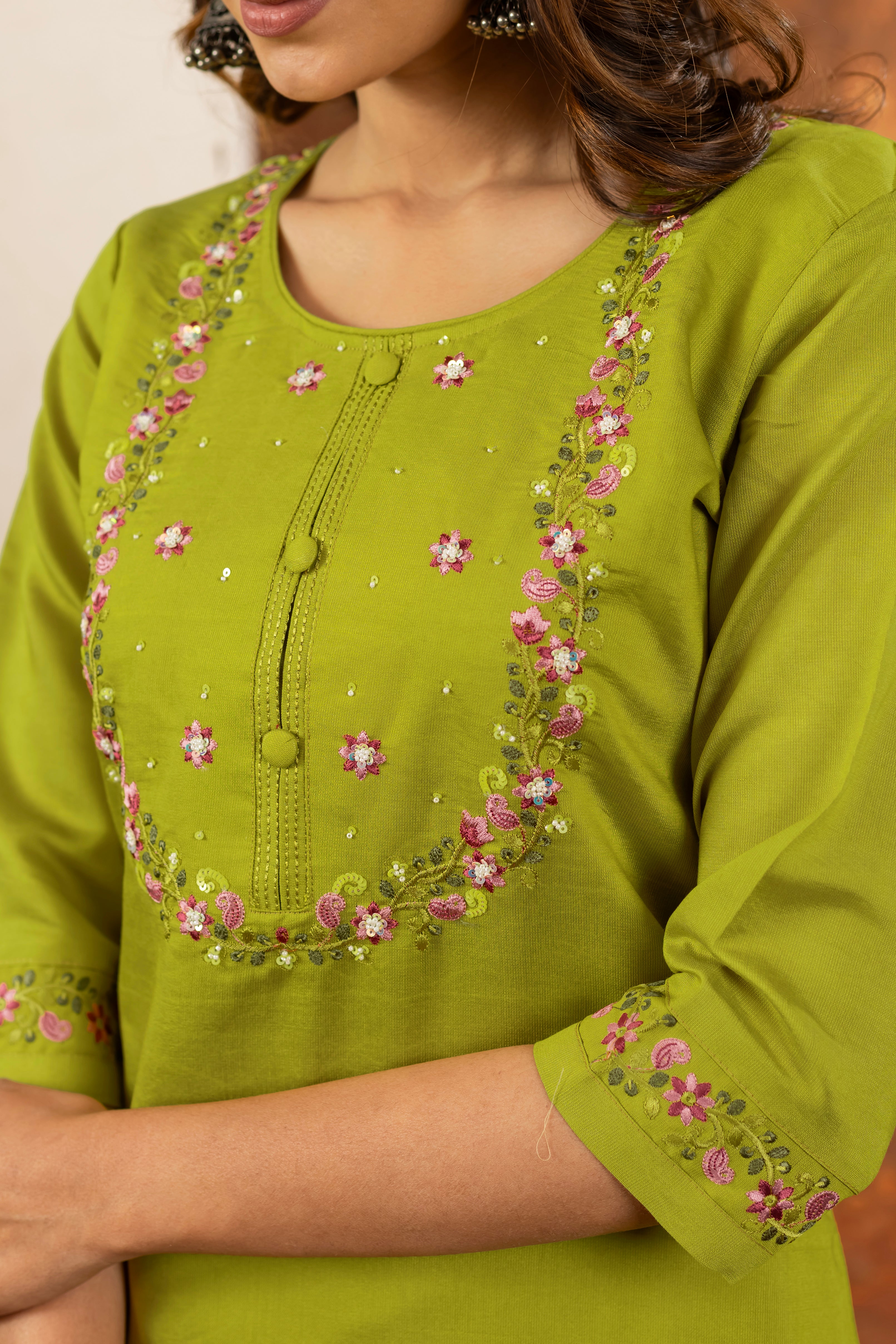 Elegant Straight Kurti Pant Dupatta