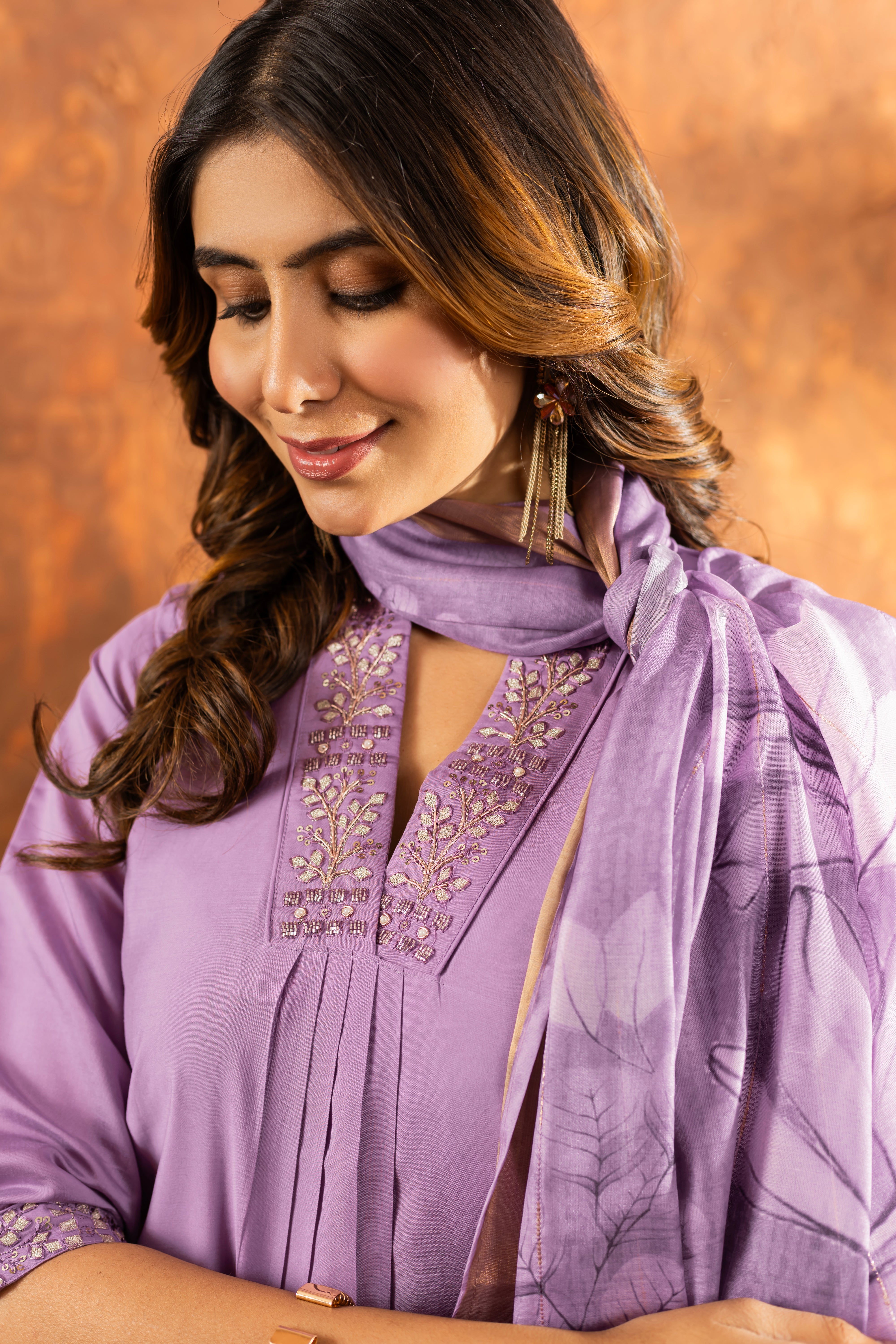 Elegant Straight Kurti Pant Dupatta Set