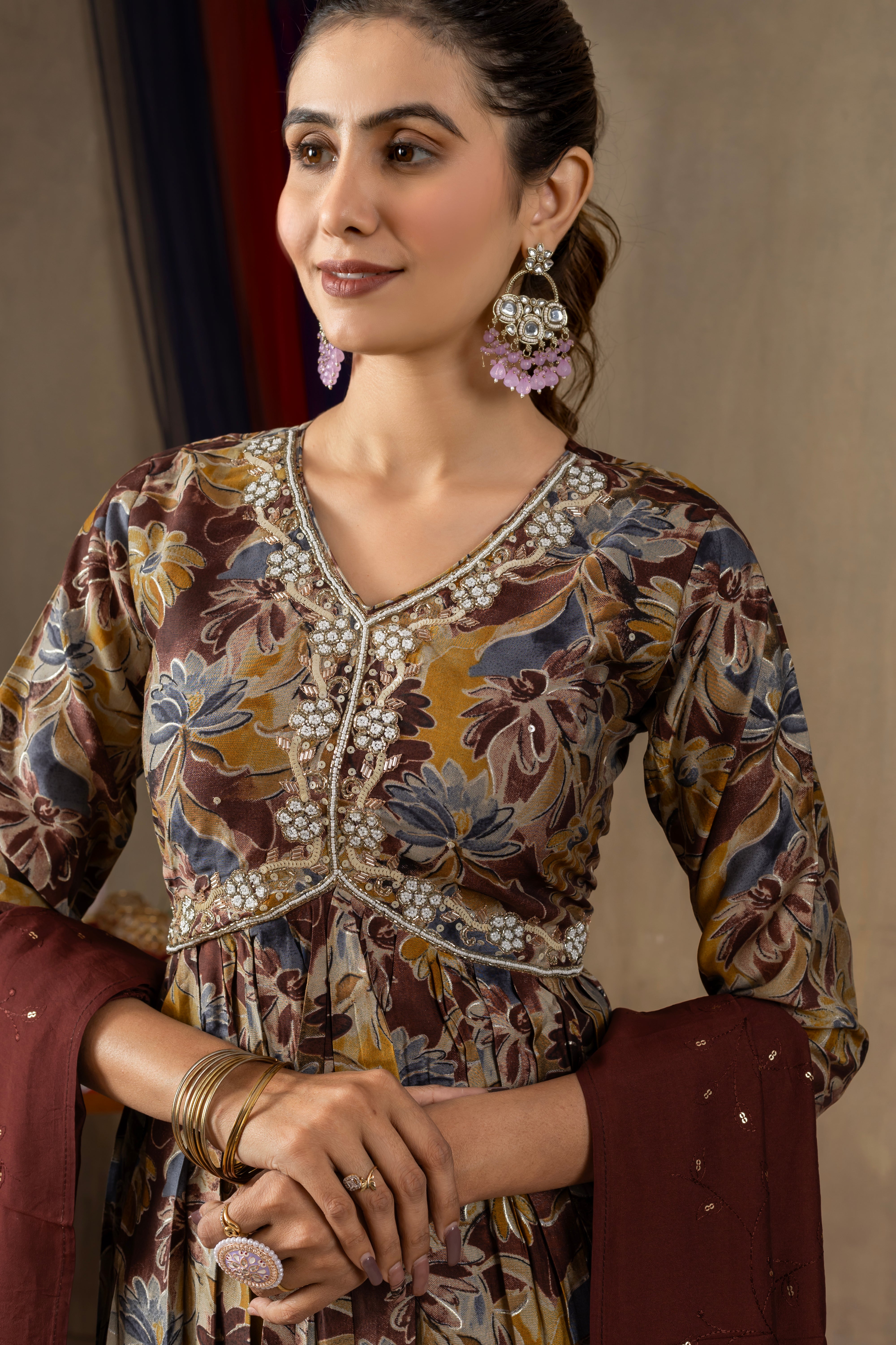Elegant Straight Kurti Pant Dupatta Set