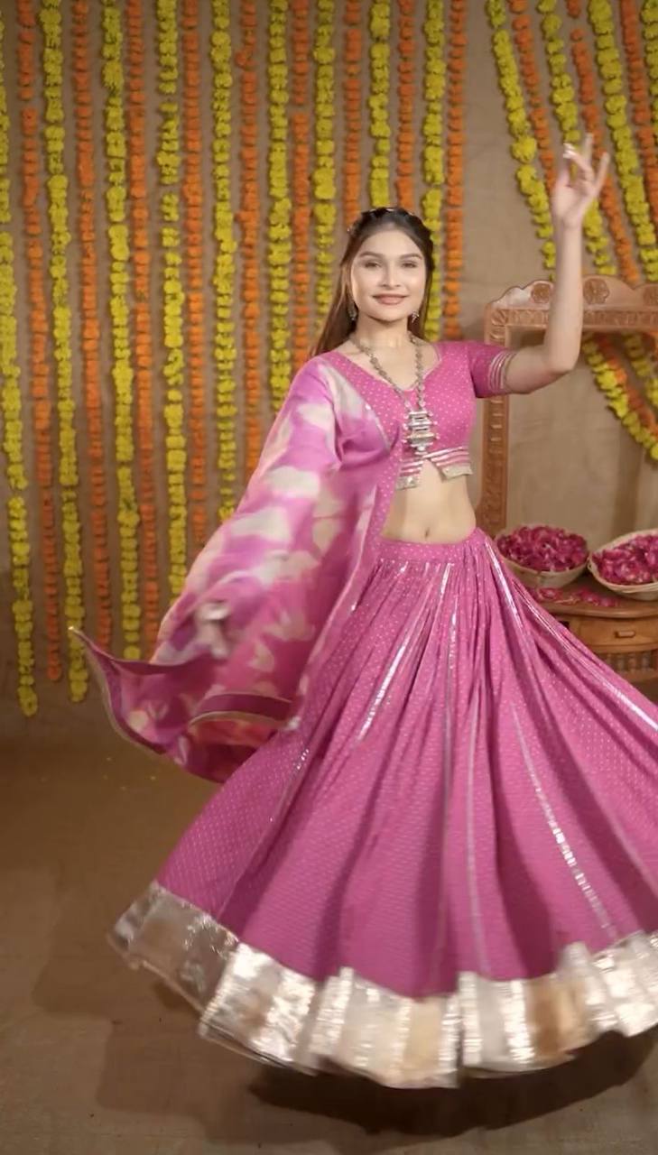 Launching Navratri Special Lehenga Choli With 6 Meter Heavy Flair