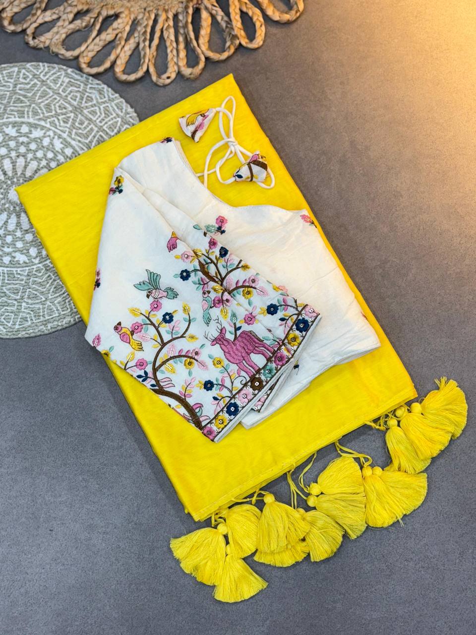 *PRESENTING KHADI COTTON SAREE*