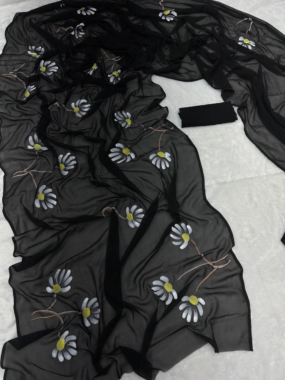 Black Saree 1088