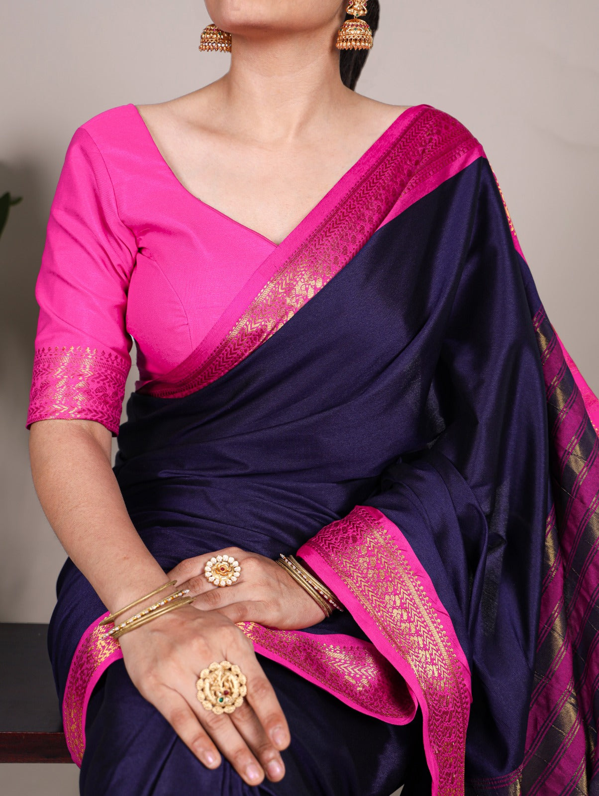 Aura Silk Zari Weaving Work Saree