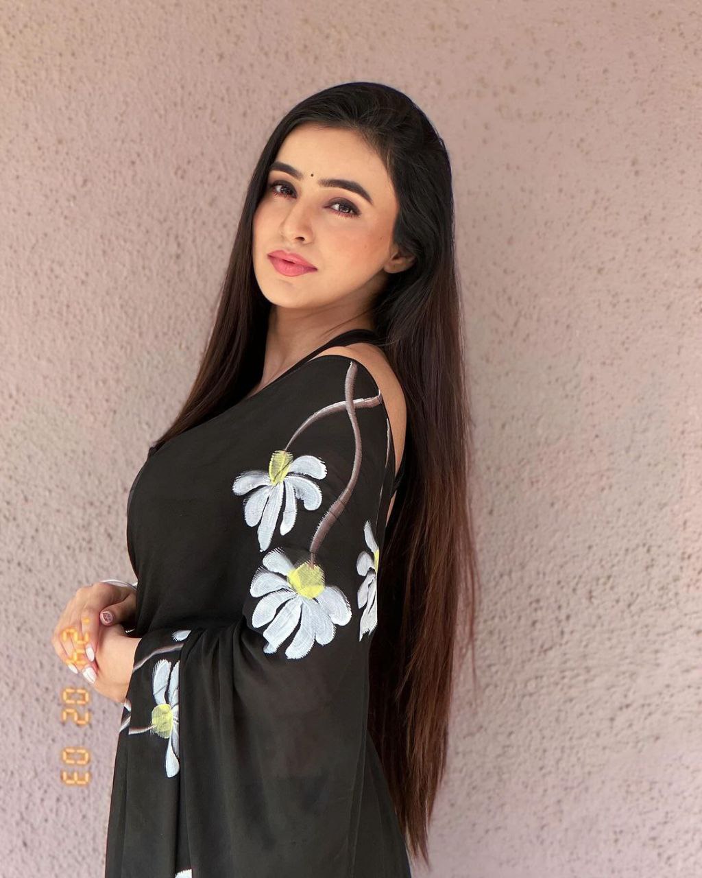 Black Saree 1088