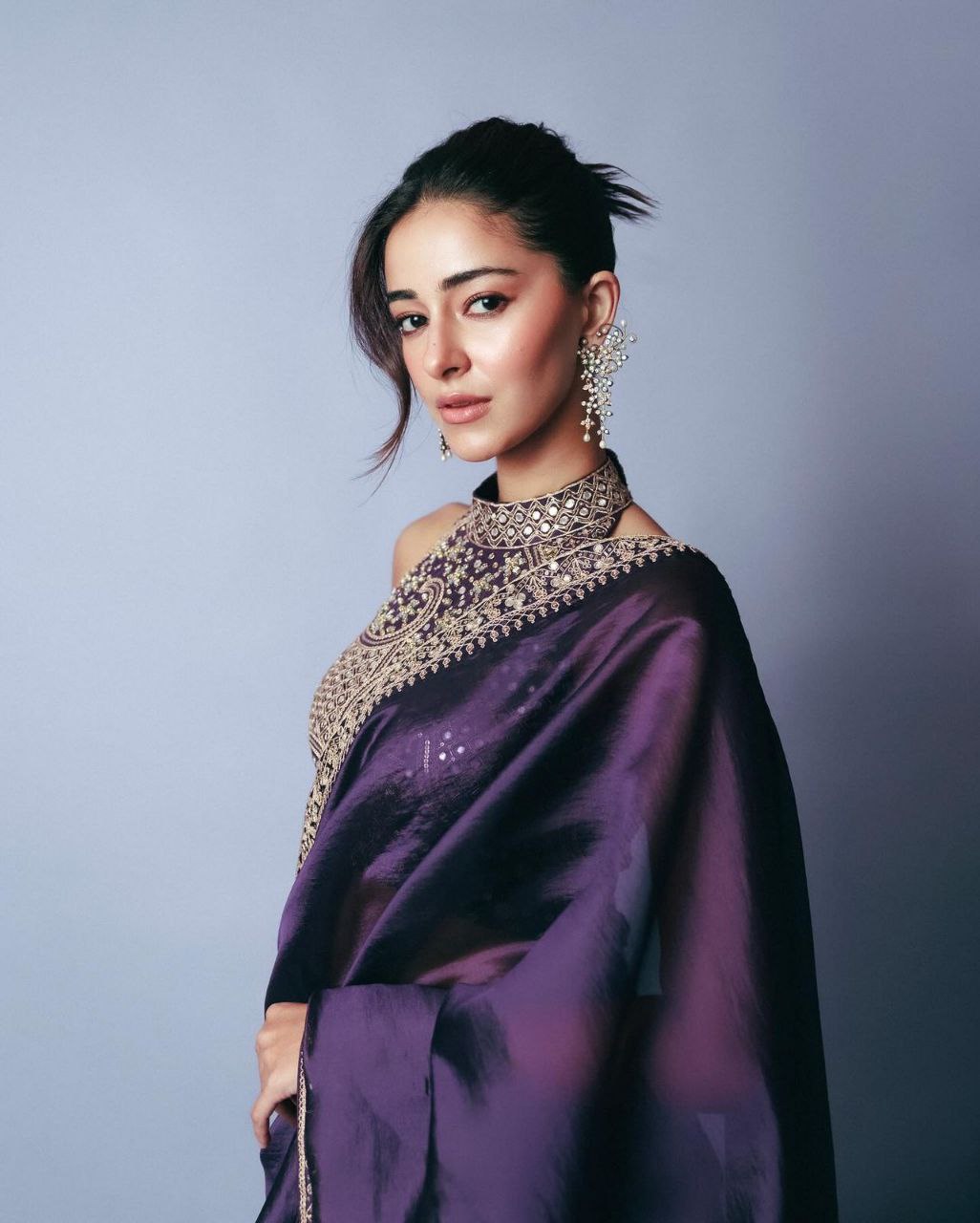 Ananya Panday inspired designer saree