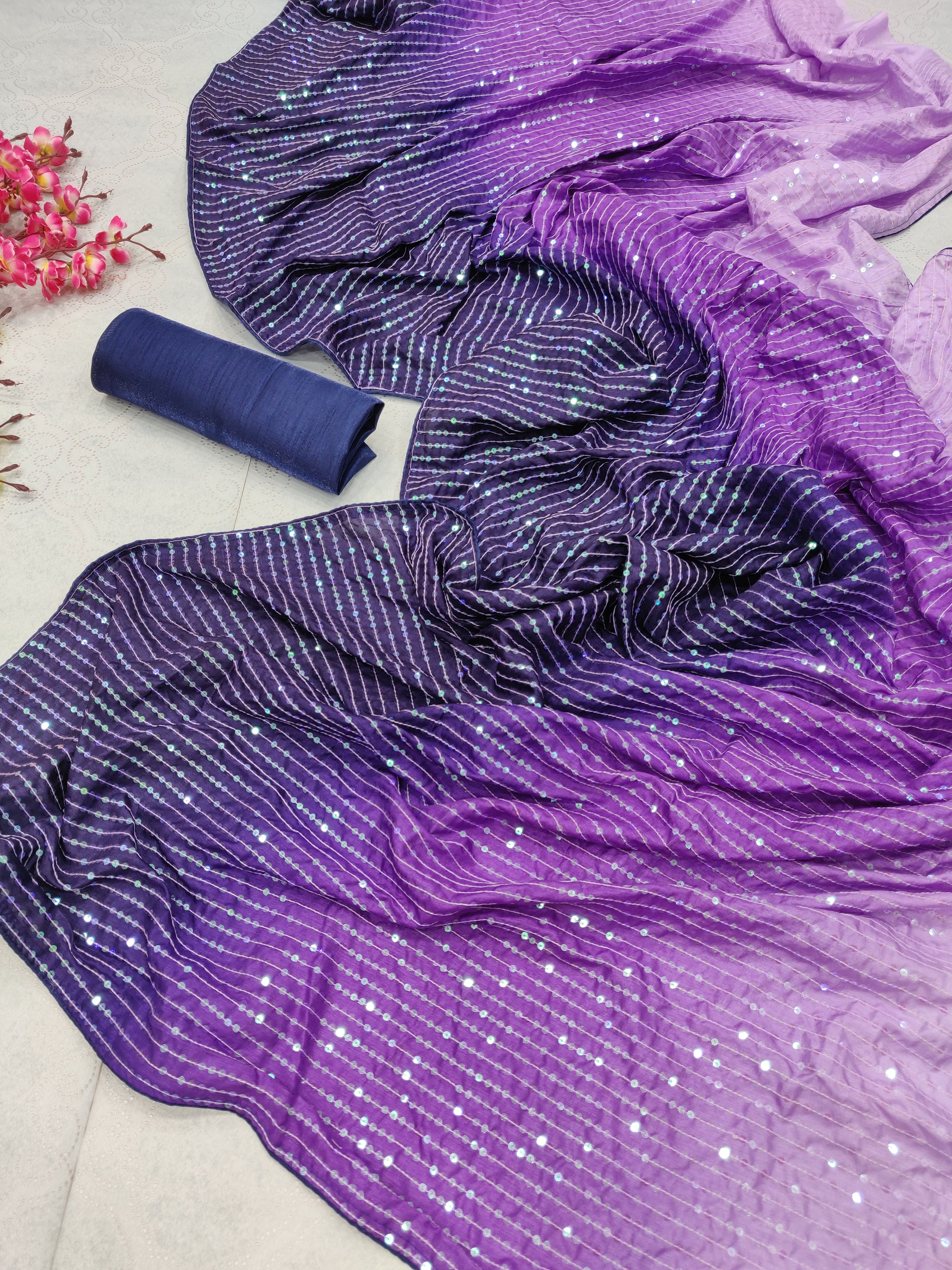 Bollywood padding sequence saree
