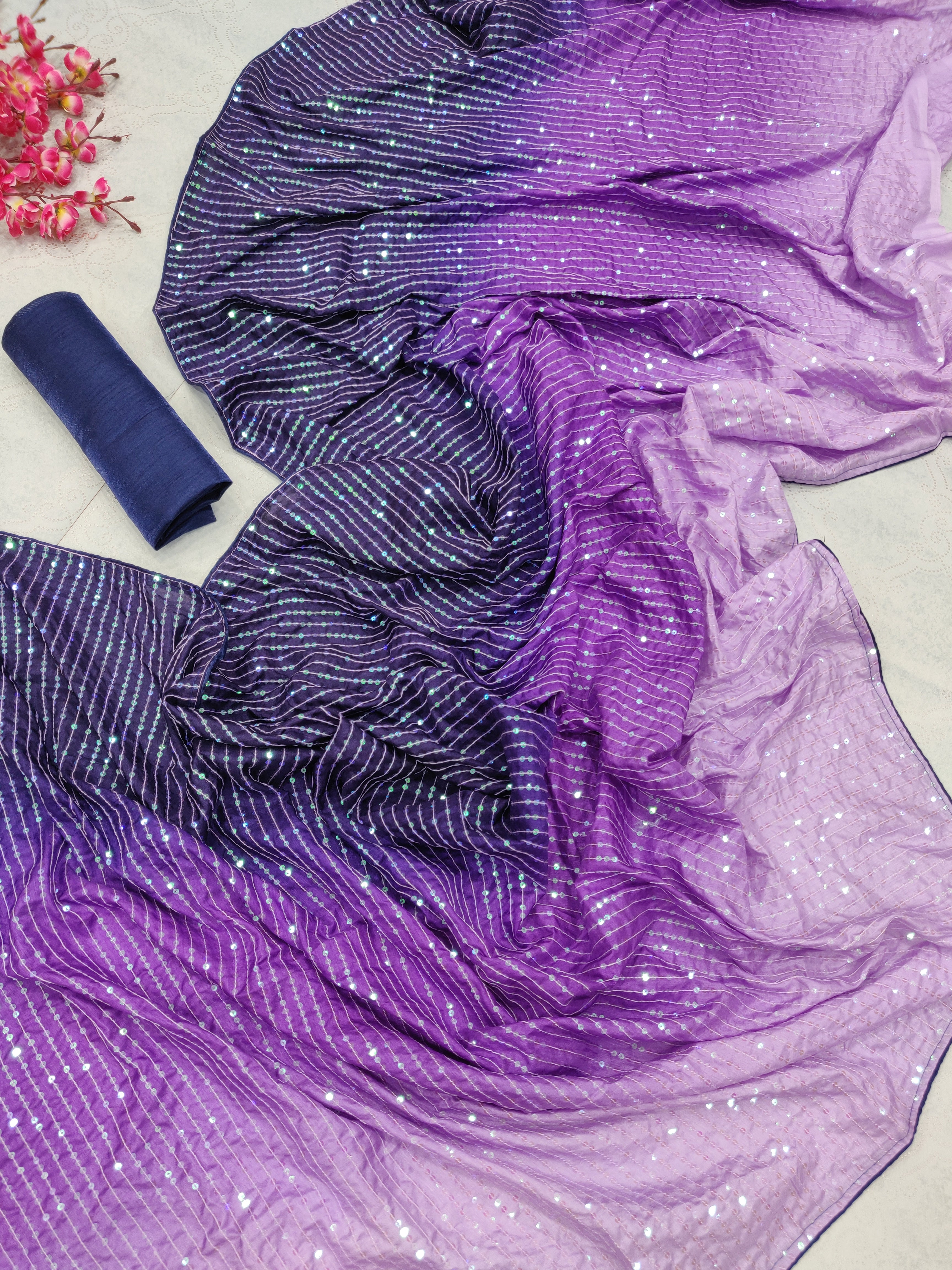 Bollywood padding sequence saree