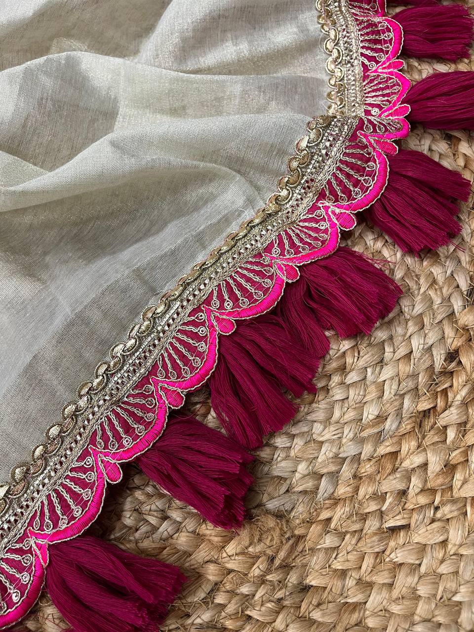 Golden Tissue Saree