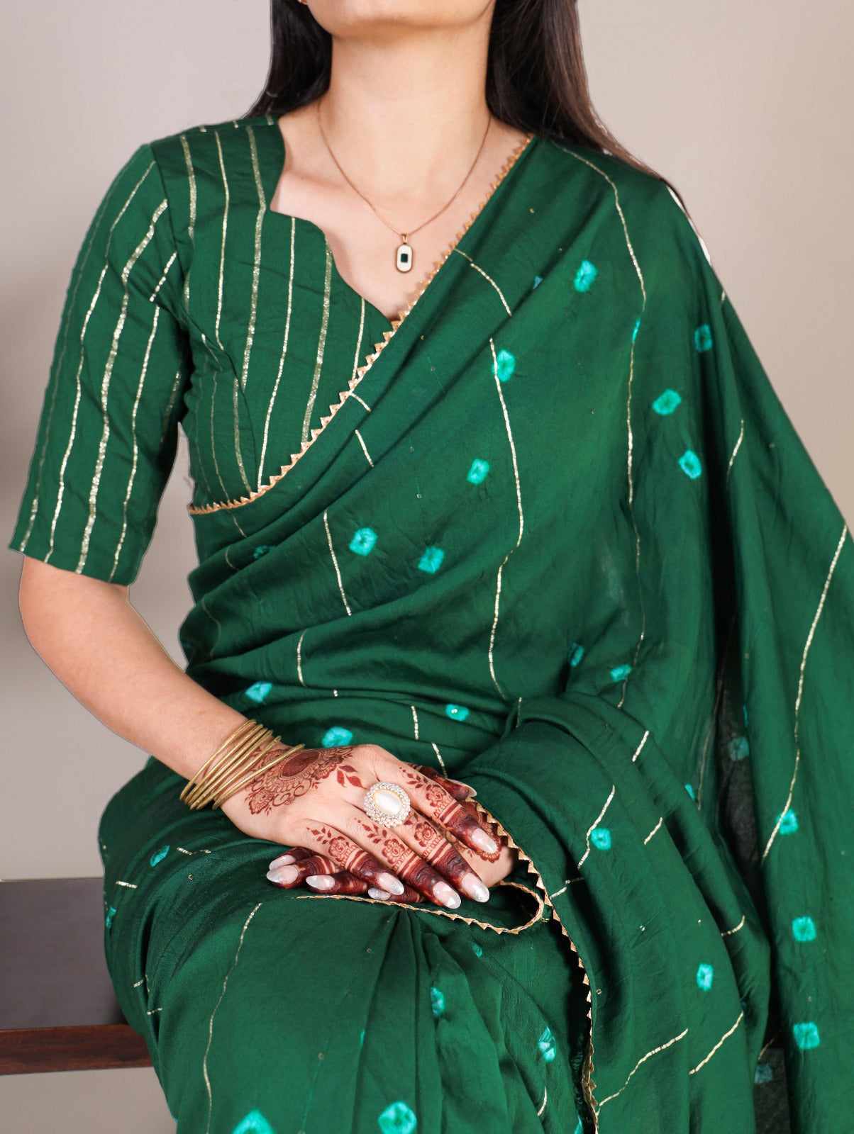 Elegance meets ethereal charm in this enchanting Viscose chanderi saree