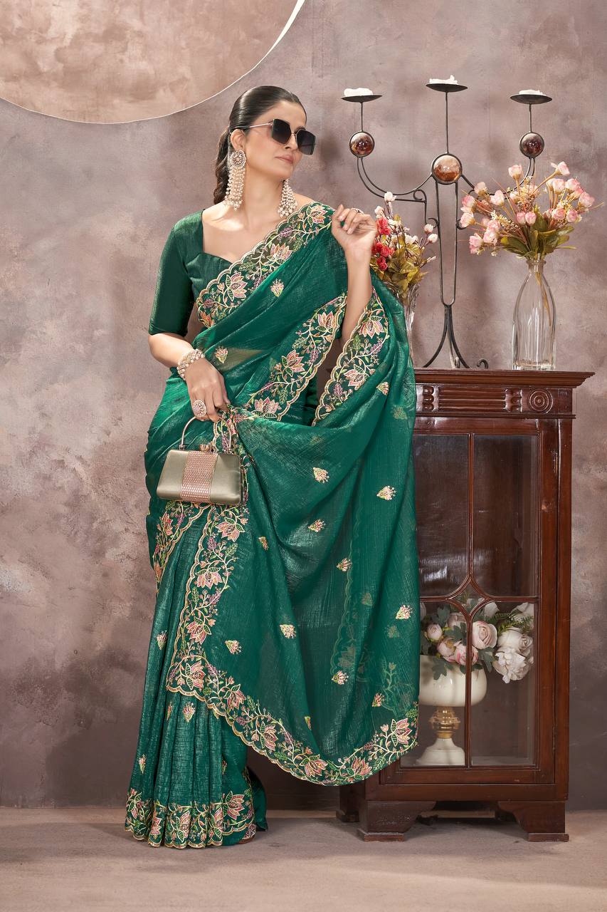 *Designer Embroidery Saree*