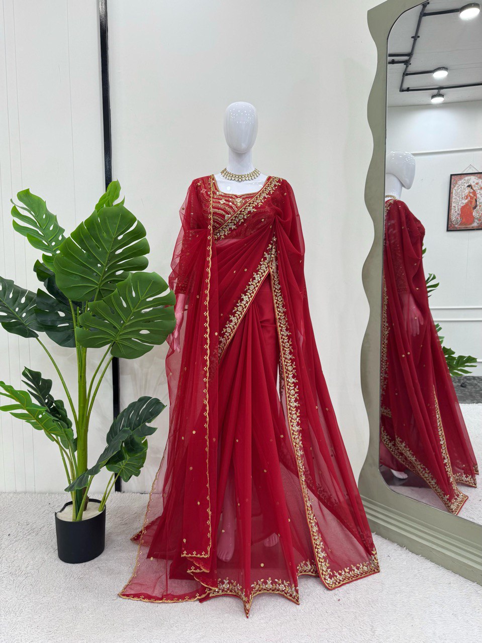 Looking some one for this same colour beautiful Designer Saree